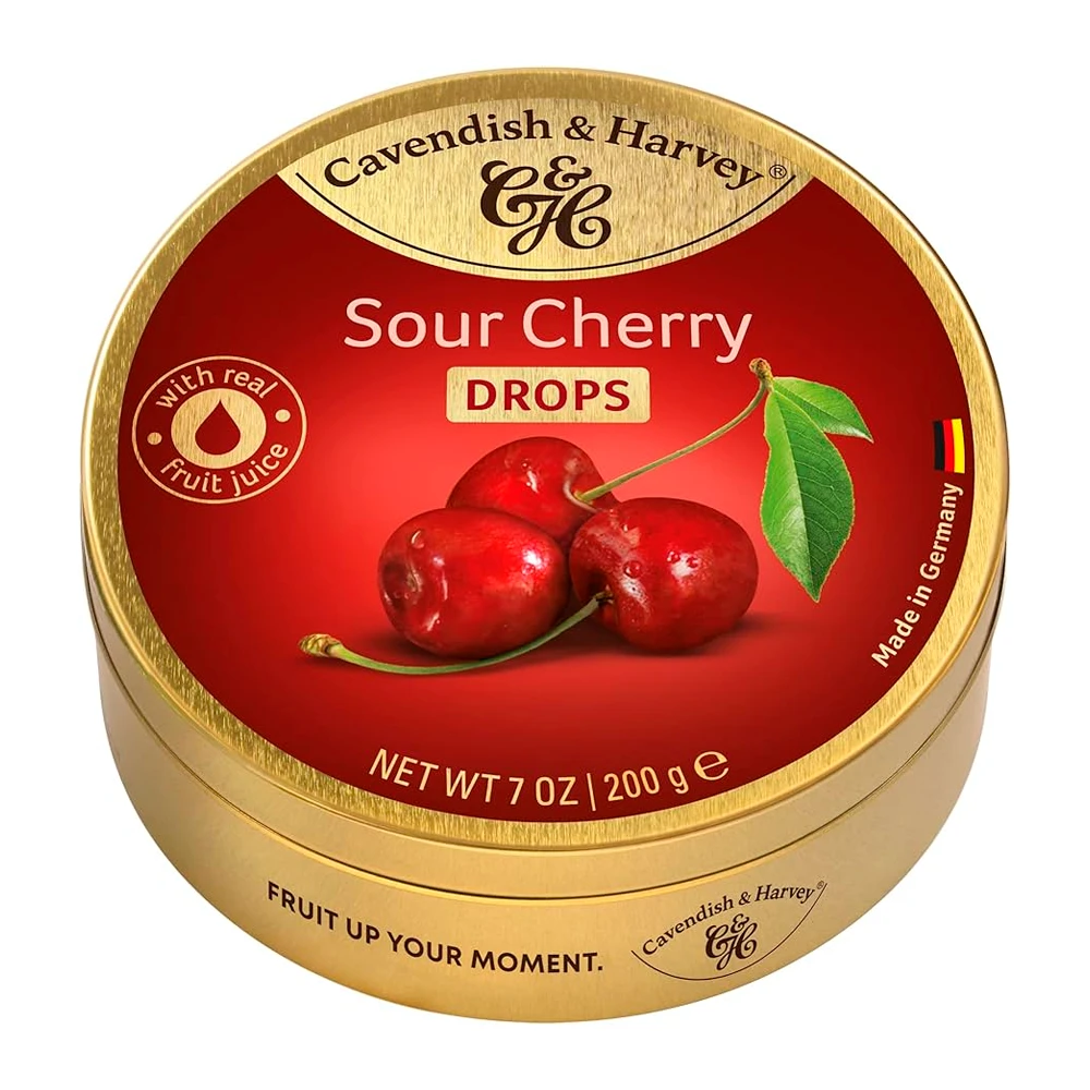 Bala Cavendish Cereja Lata 200G