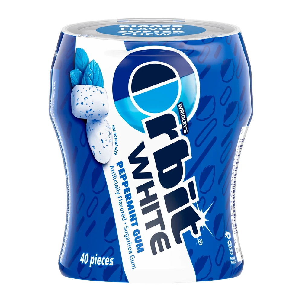 Chiclete Wrigleys Orbit Gum White Peppermint 40 Unidades 80G