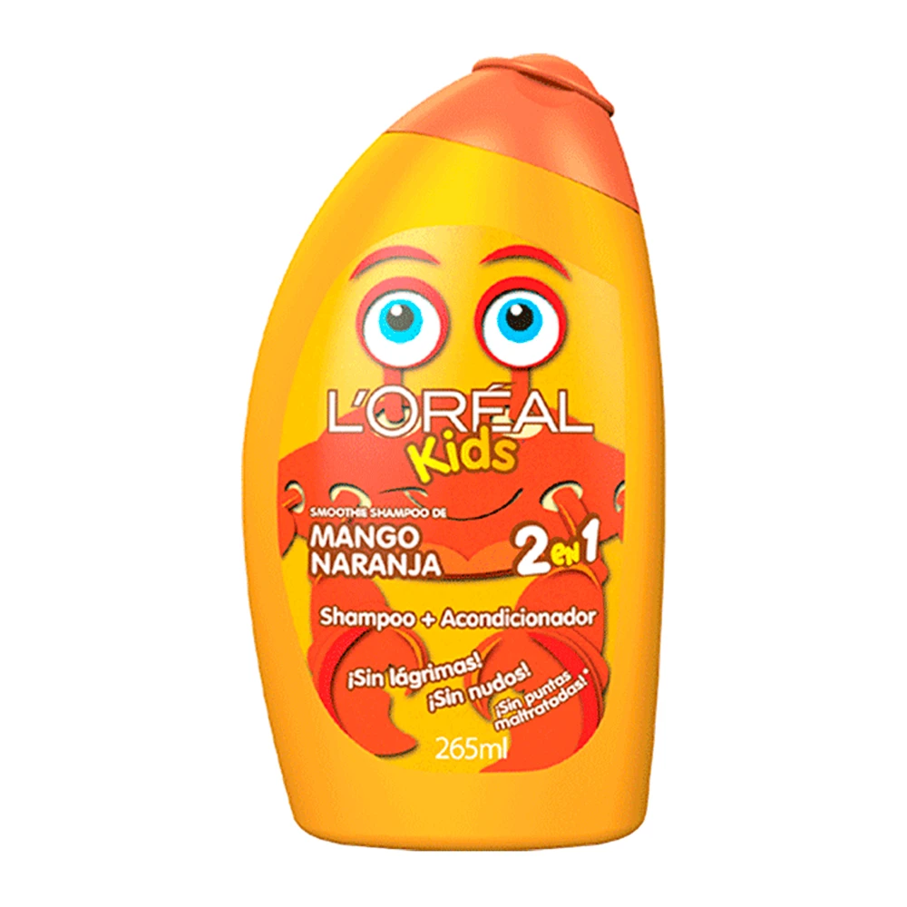 Shampoo Loreal Kids 2Em1 Manga/laranja 265Ml