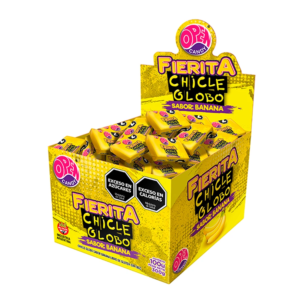 Chiclete Open Ferita Banana Caixa 300G