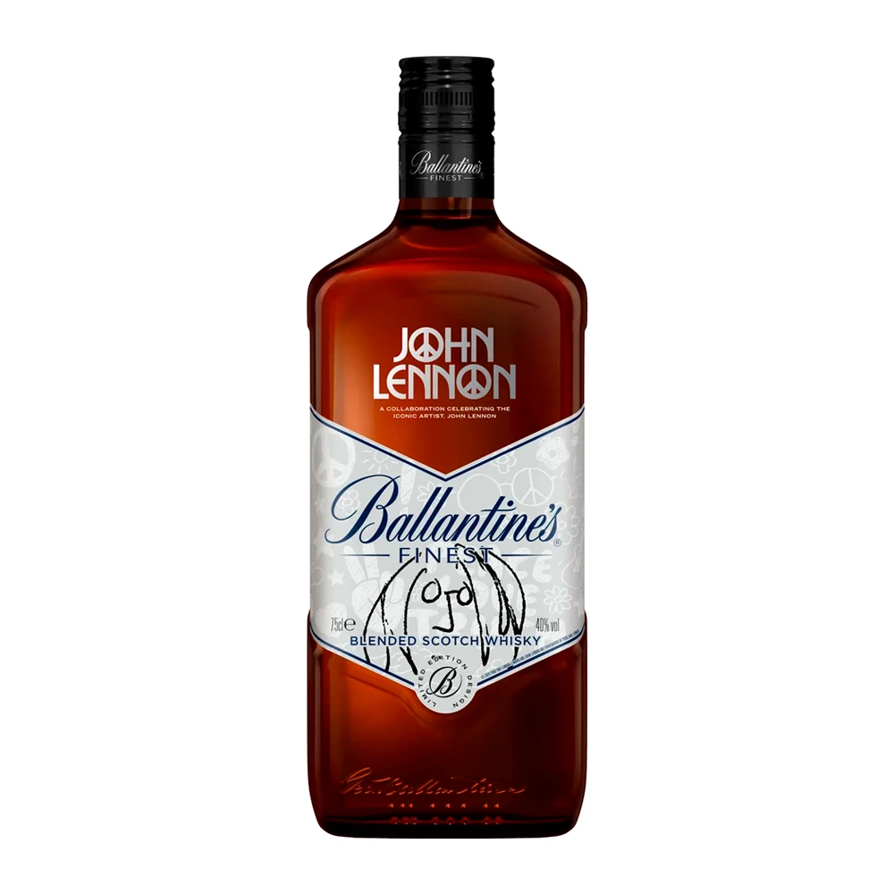 Whisky Ballantines Edição Limitada John Lennon Garrafa 1Lt