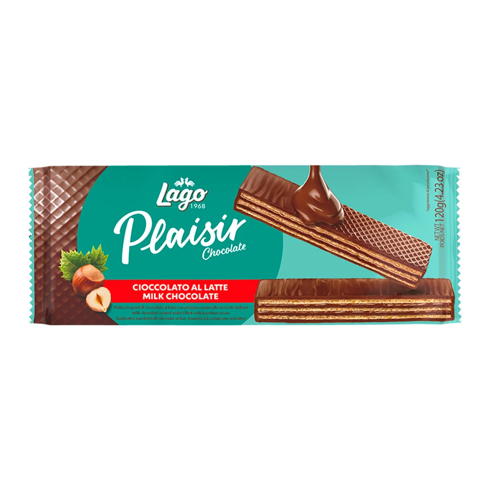 Wafer Gastone Lago Choco Milk Pacote 120G