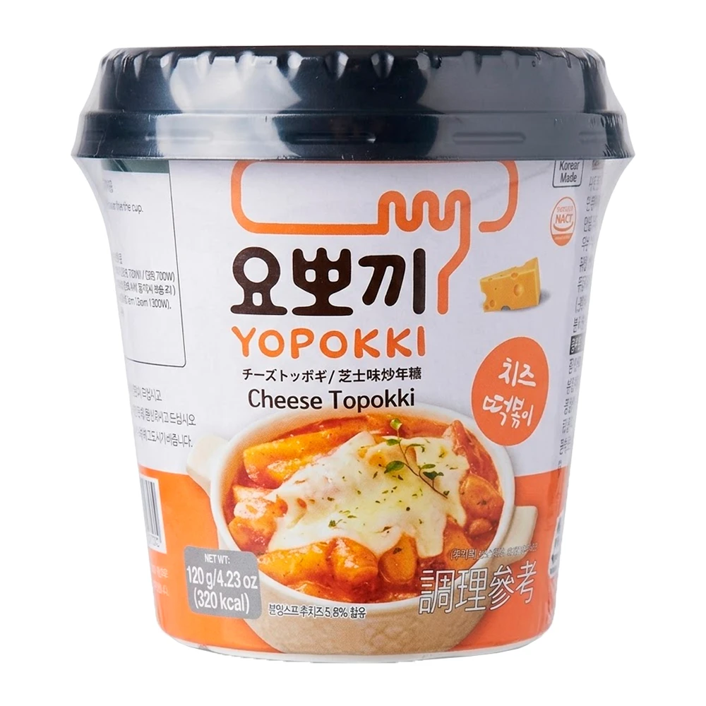 Topokki Yopokki Com Queijo Pote 120G