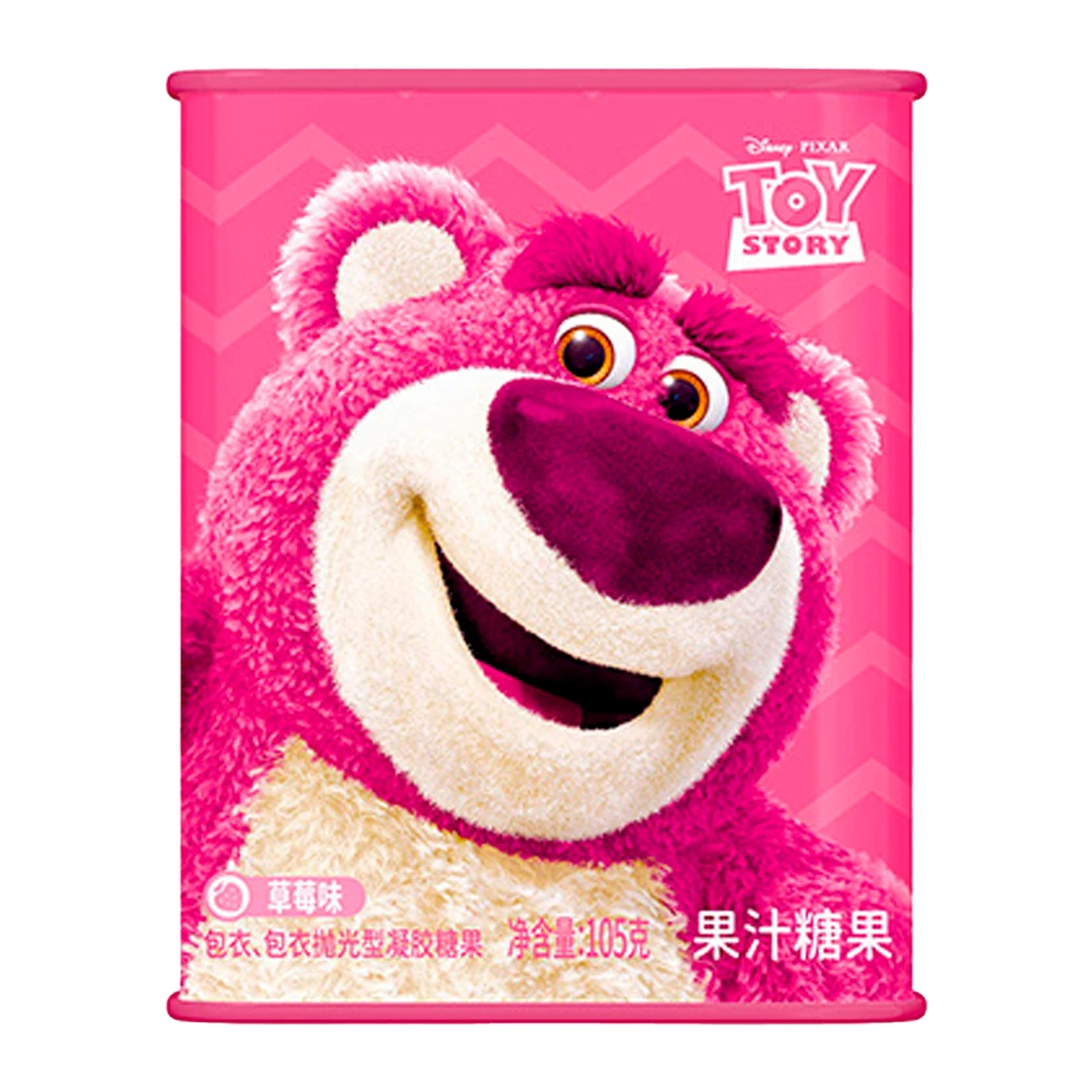 Bala de Gelatina Lotso Toy Story Pêssego Lata 105G