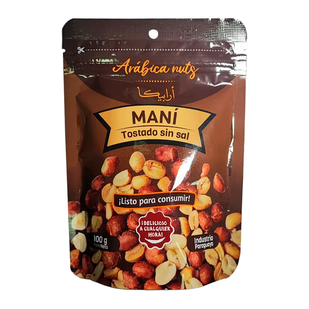 Amendoim Arabica Nuts Torrado Sem Sal Pacote 100G