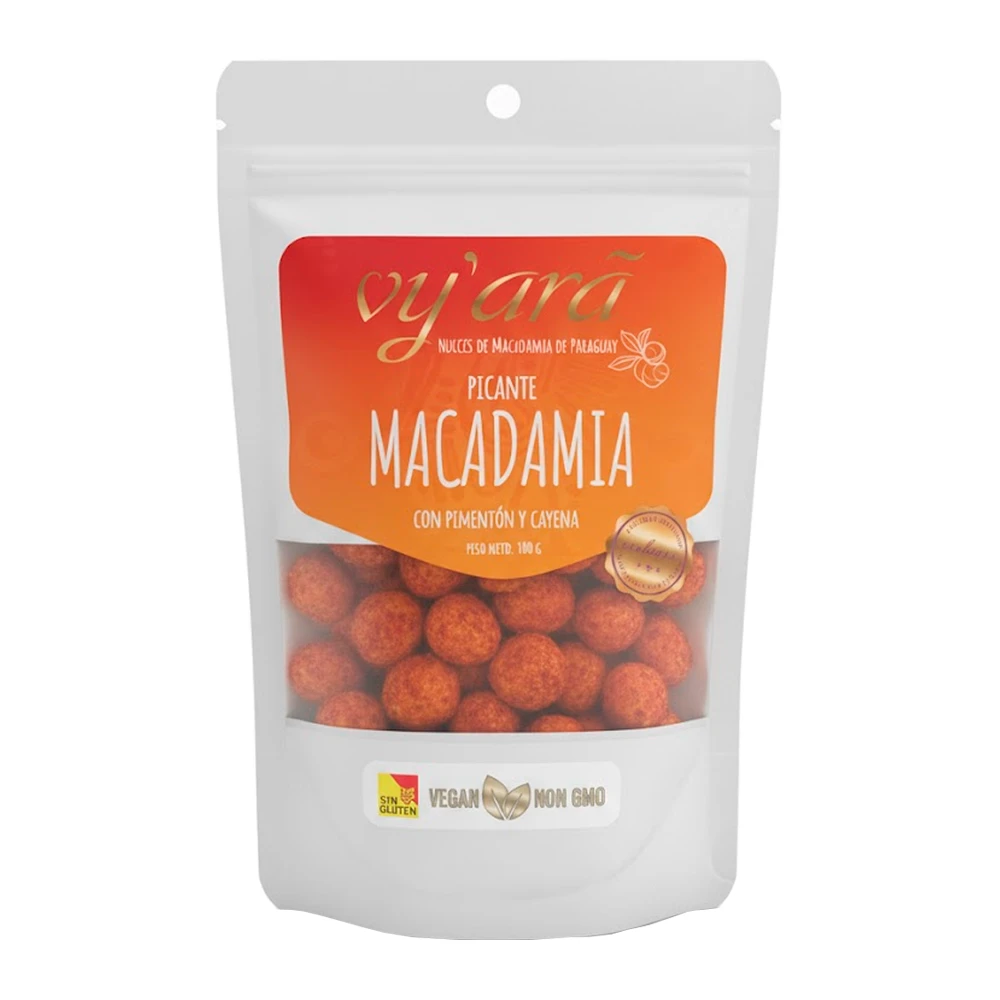 Macadâmia Vy'ara Picante Pacote 100G