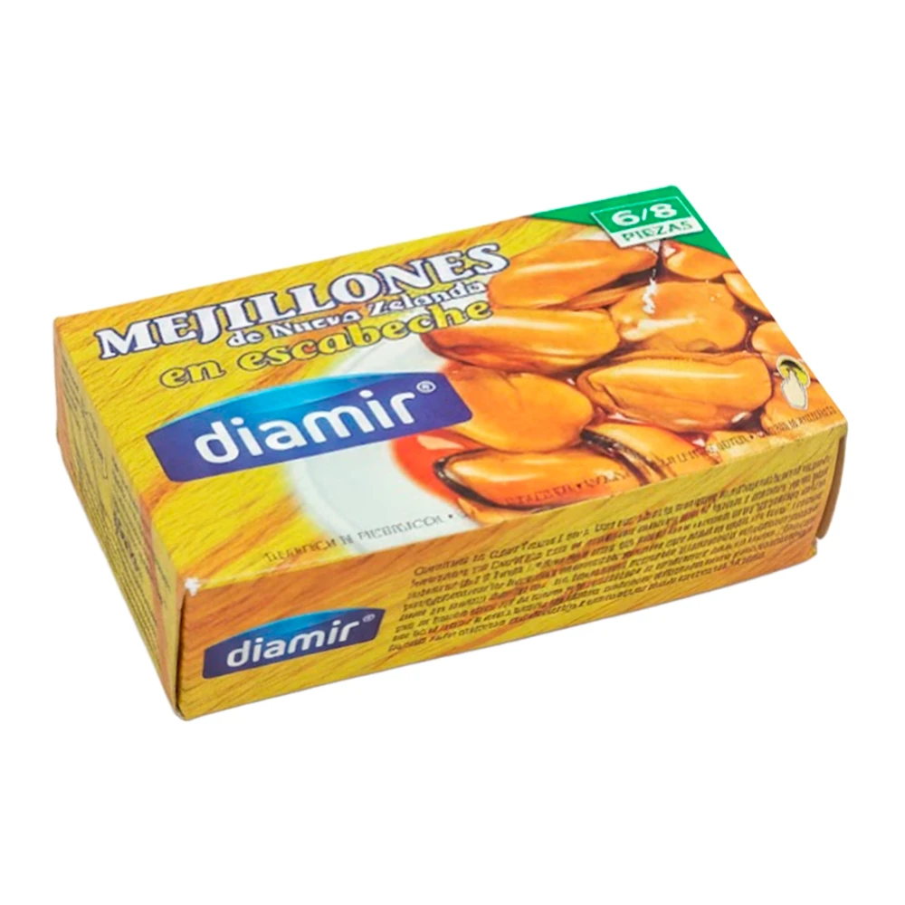 Mexilhões Diamir Em Conserva Lata 120G