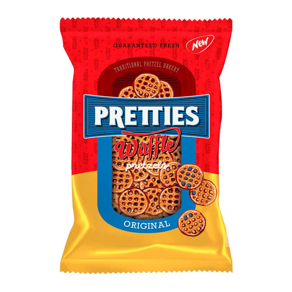 Salgadinho Pretzel Pretties Waffle Pacote 200G