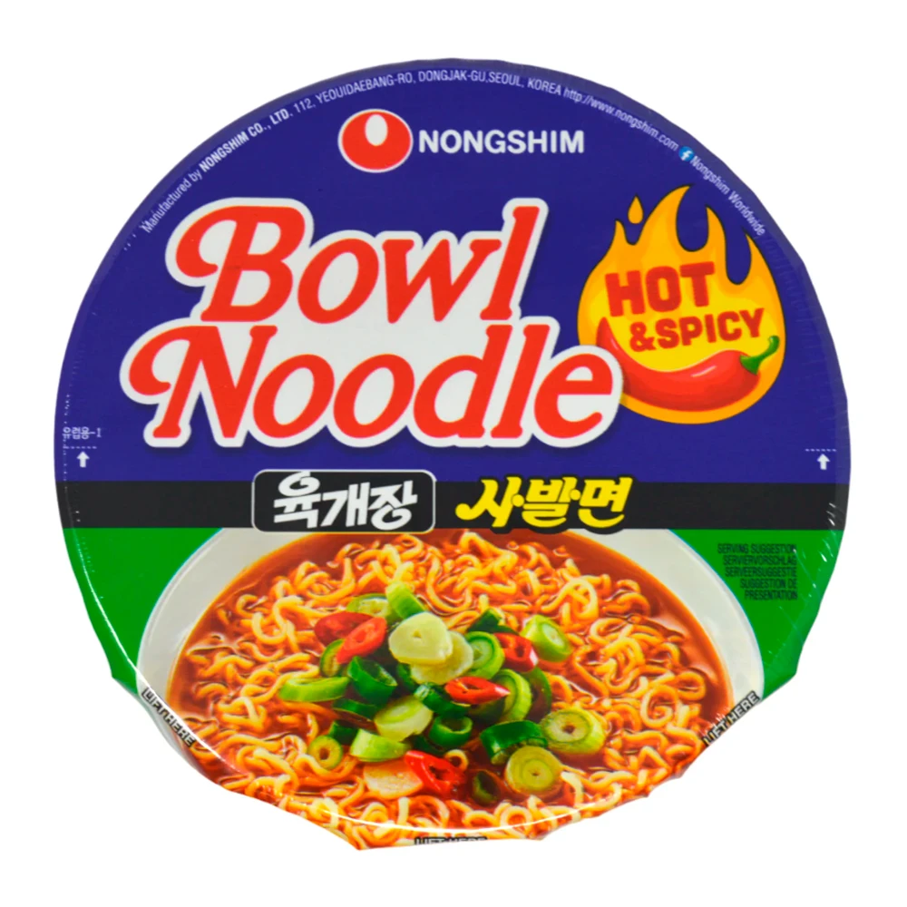 Macarrão Nongshim Sopa Ramen Noodle Picante Pote 86G