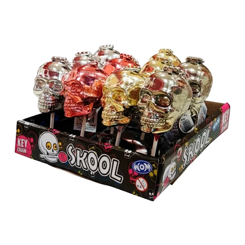 Pirulito Wom Skool Keychain Caixa 12X10.5G