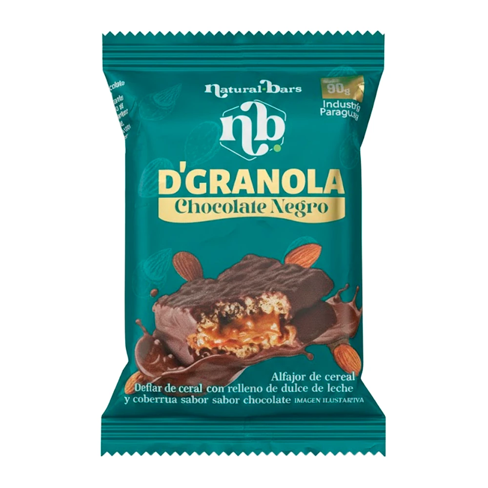 Alfajor De Granola Natural Bars Chocolate Ao Leite 60G