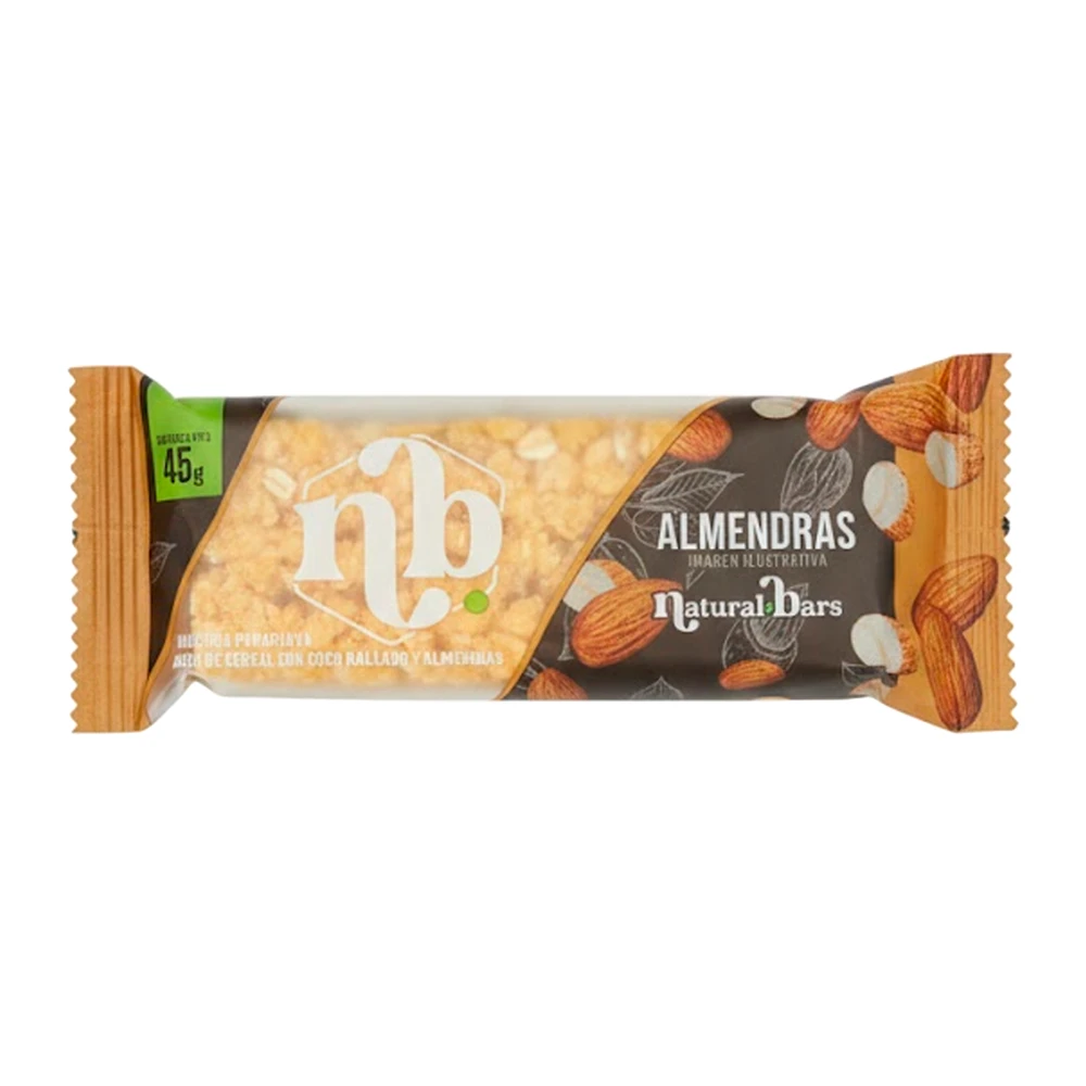 Barra Cereal Natural Bars Amêndoas 45G