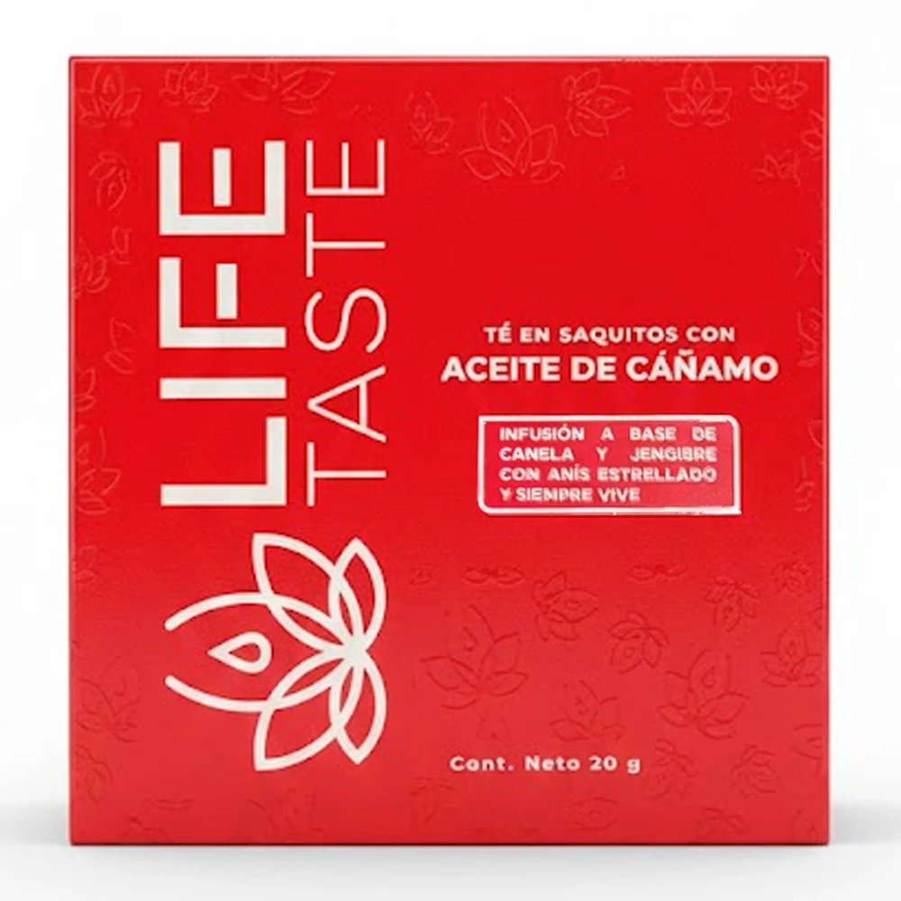 Chá Life Taste Óleo de Cânhamo Caixa 10X2G