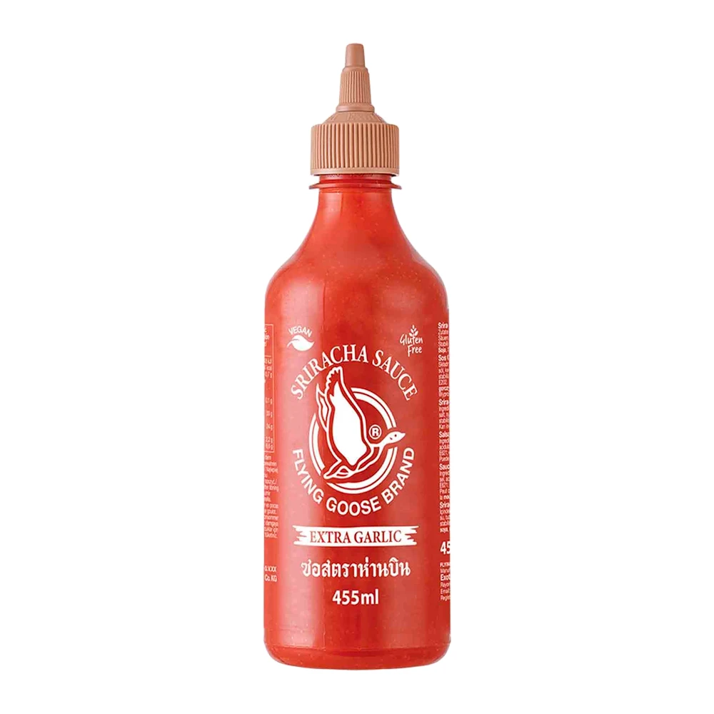 Molho Pimenta Sriracha Flyinggoose Garlic 455Ml