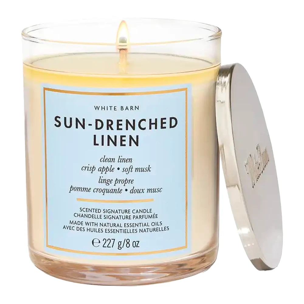 Vela Aromática Bath & Body Works Sundrenched Linen 227G