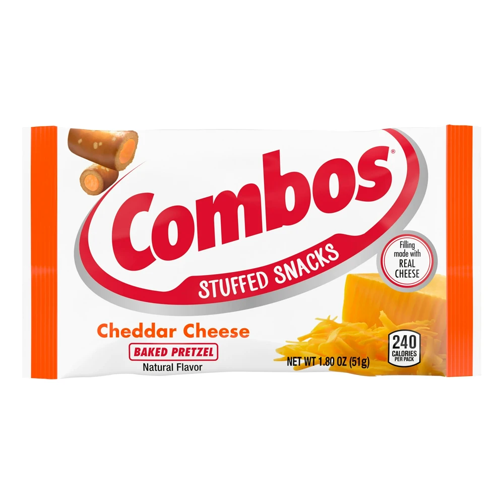 Salgadinho Pretzel Combos Sabor Cheddar Cheese Pacote 48G