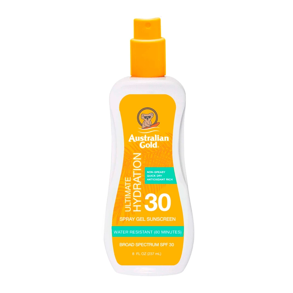 Protetor Solar Australian Gold Spf 30 Clear Spray Gel 237Ml