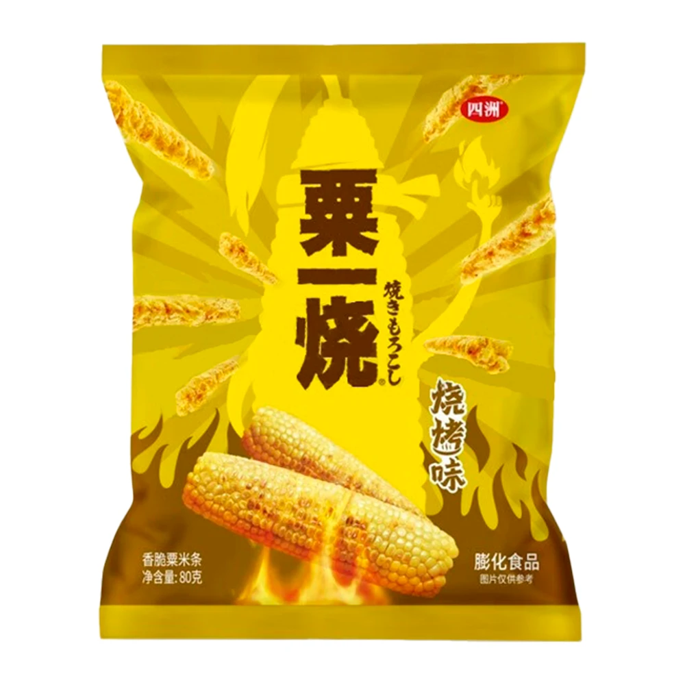 Salgadinho Four Seas Snack Milho e Barbecue Pacote 80G