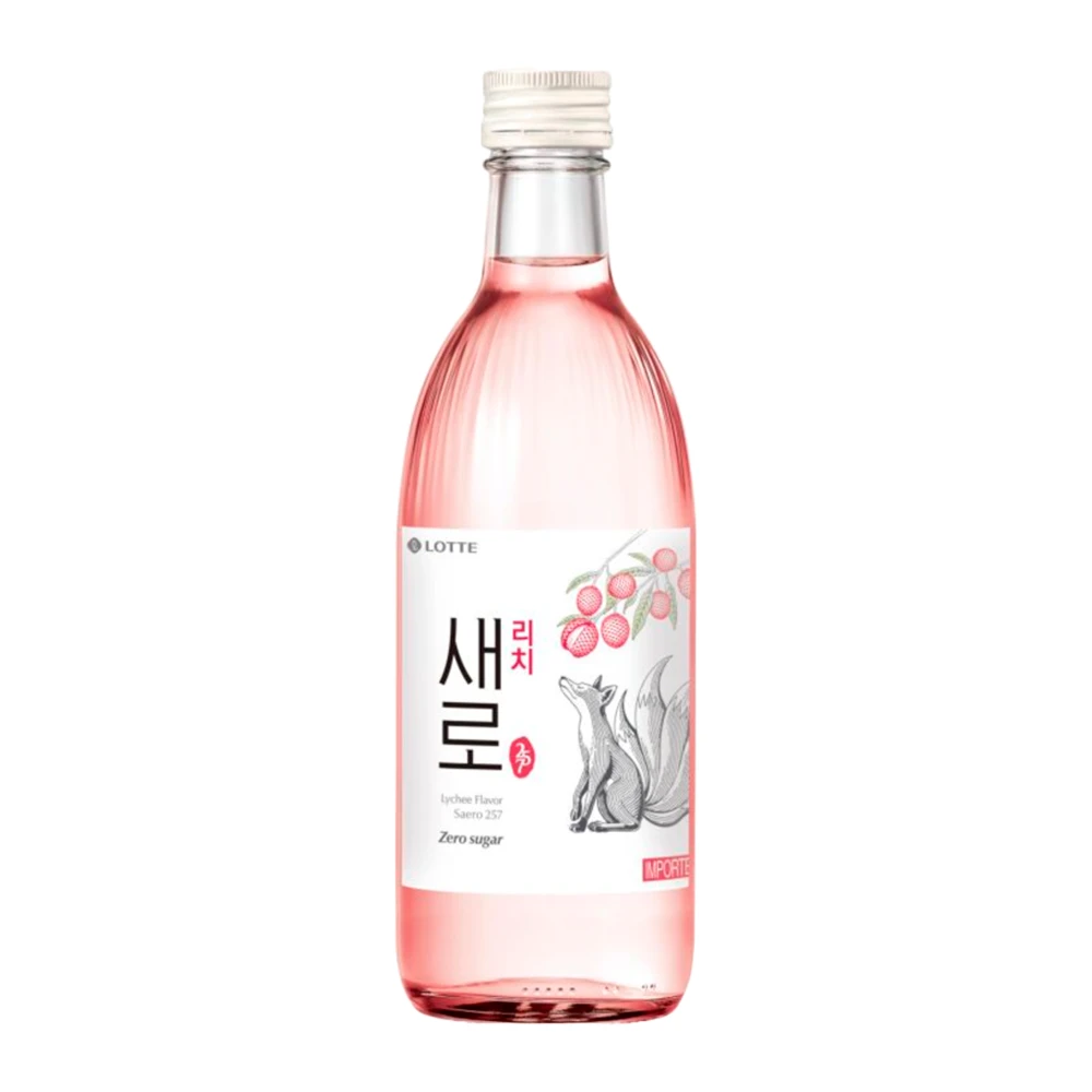 Soju Chumchurum Saero Lychee Sem Açúcar Garrafa 375Ml