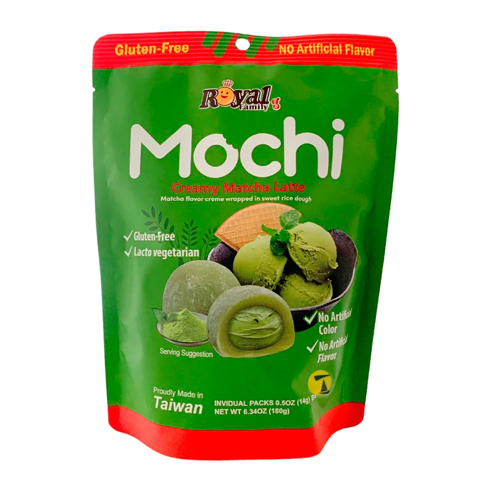 Mochi Royal Family Recheio Matcha Latte Pacote 180G