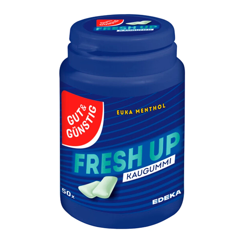 Chiclete Edeka G&G Fresh Up Euka Menthol Pote 50G