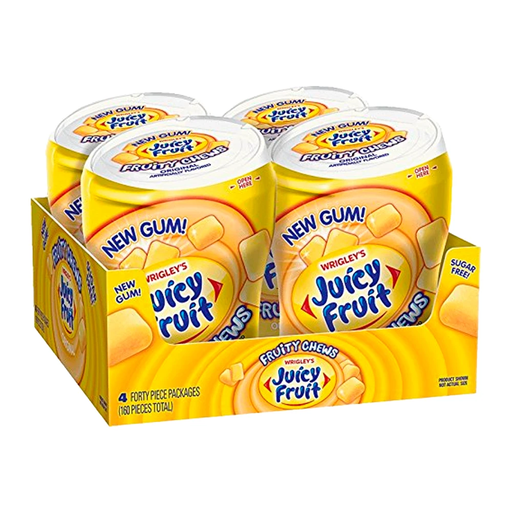 Chiclete Wrigleys Juicy Fruit Caixa 4X40 Unidades