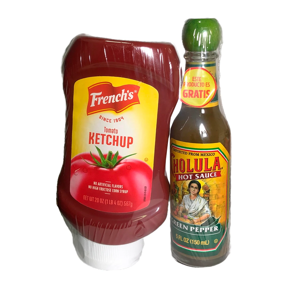 Kit Ketchup Frenchs Tradicional 567G + Pimenta Cholula Sabor Pimenta Verde 150Ml