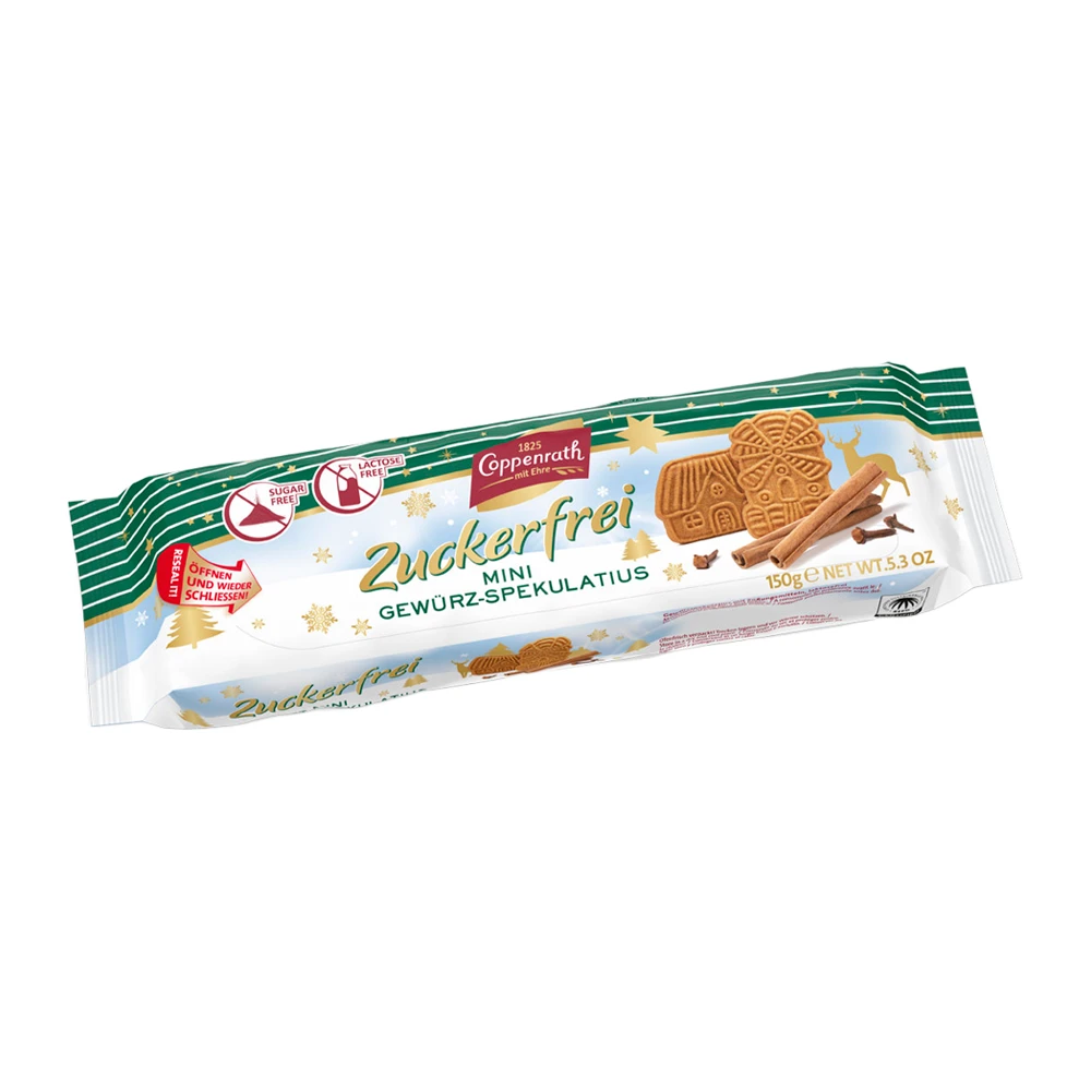 Biscoito Coppenrath Spekulatius sem Açúcar Pacote 150G