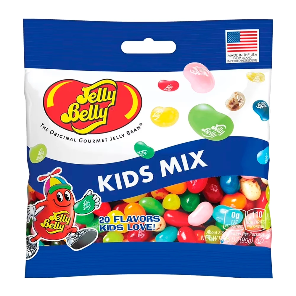 Bala Jelly Belly Kids Mix Pacote 99G