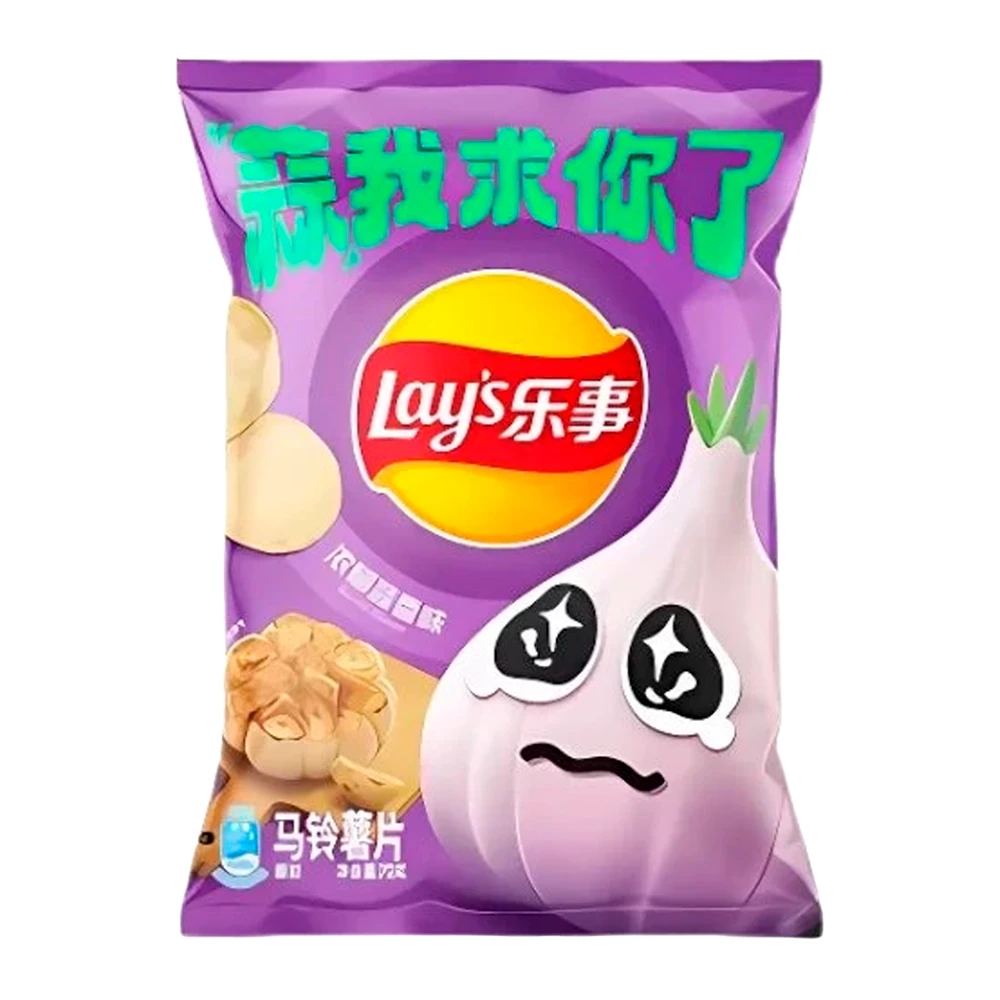 Batata Frita Lays Sabor Alho Pacote 70G