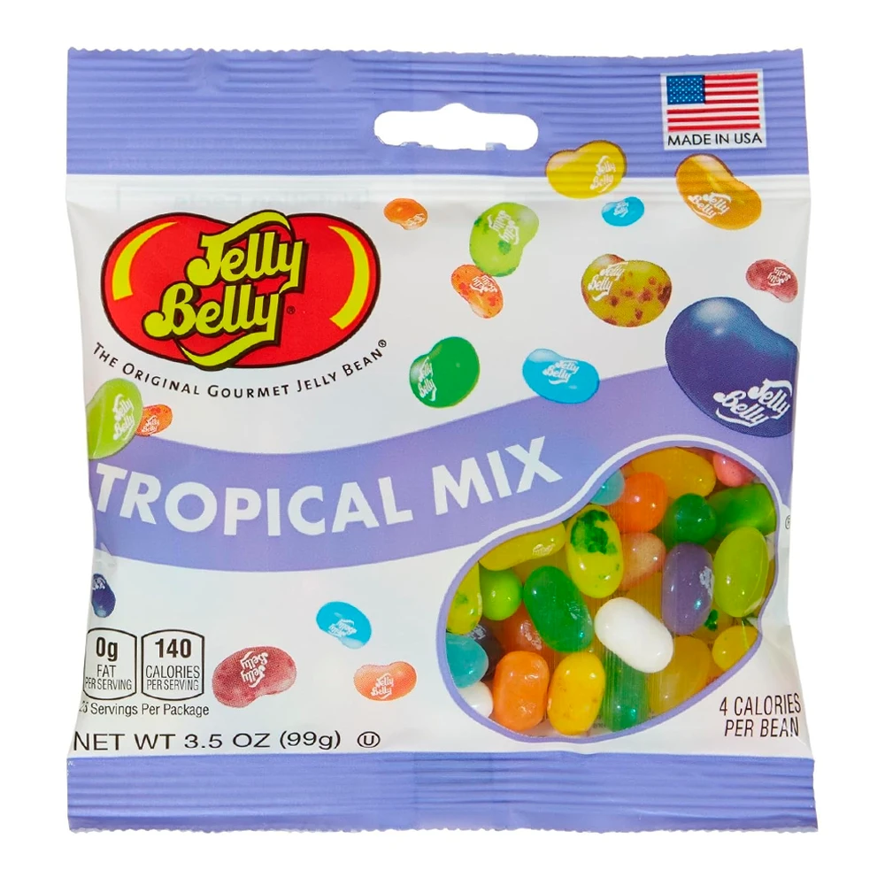 Bala Jelly Belly Tropical Mix Pacote 99G