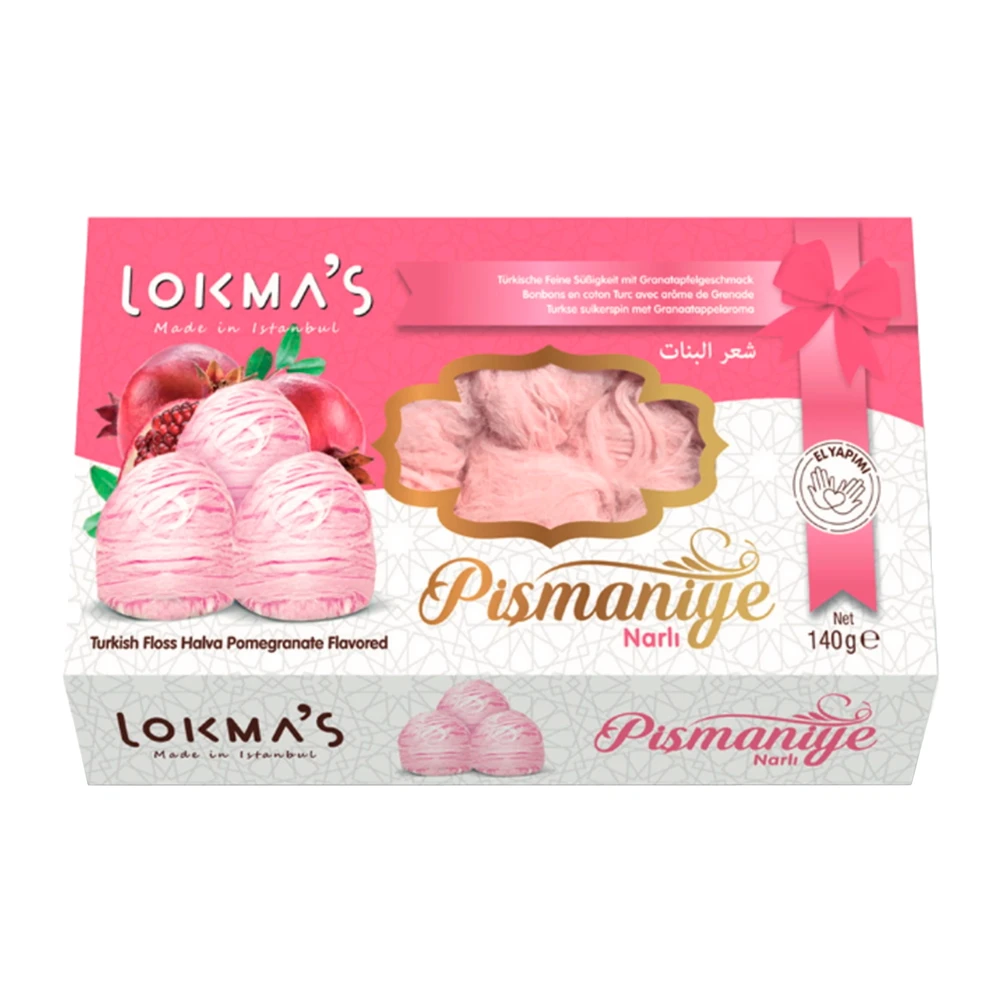 Doce Turco Lokma´s Pismaniye Sabor Romã Caixa 140G
