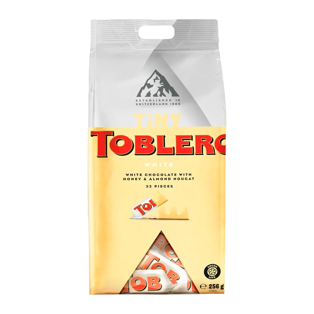 Chocolate Toblerone Tiny White Pacote 256G