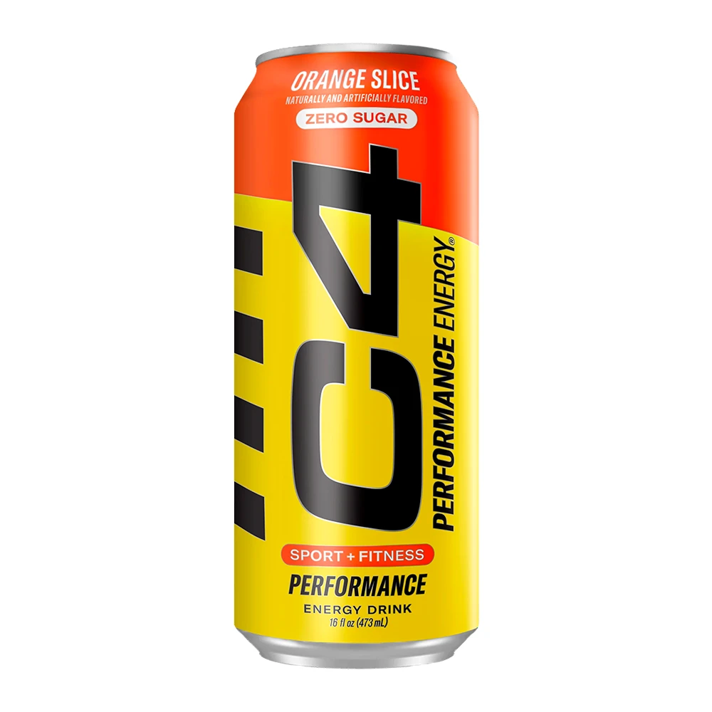 Energético C4 Orange Slice Sem Açucar Lata 473ML