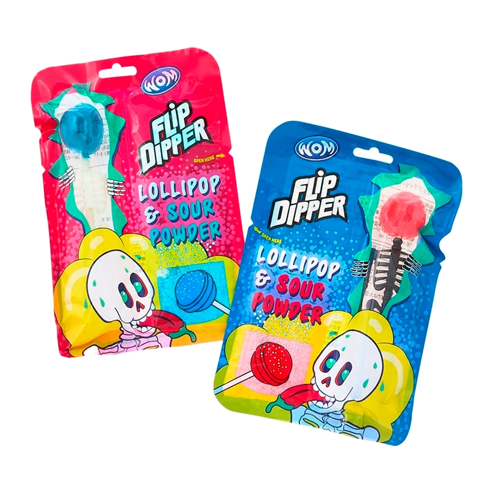 Pirulito Wom Dippers Lollipop Sour 46G