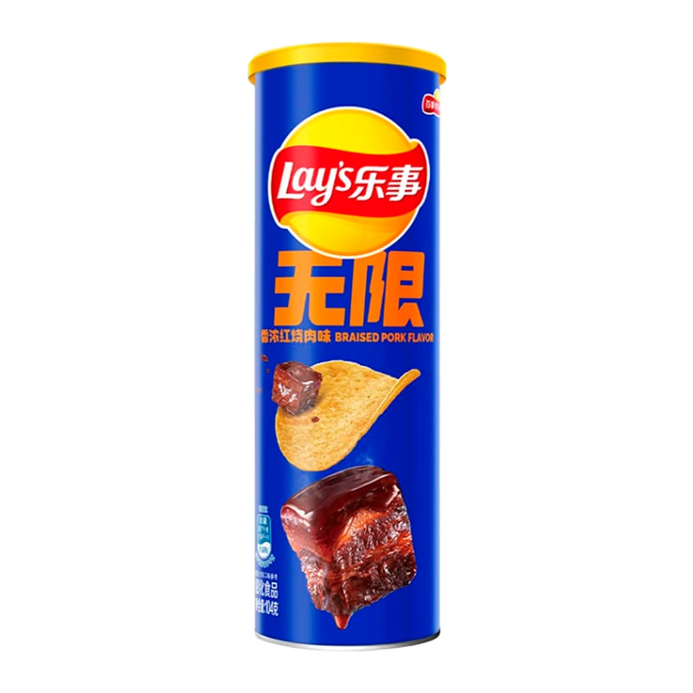 Batata Frita Lays Porco Temperado Tubo 90G
