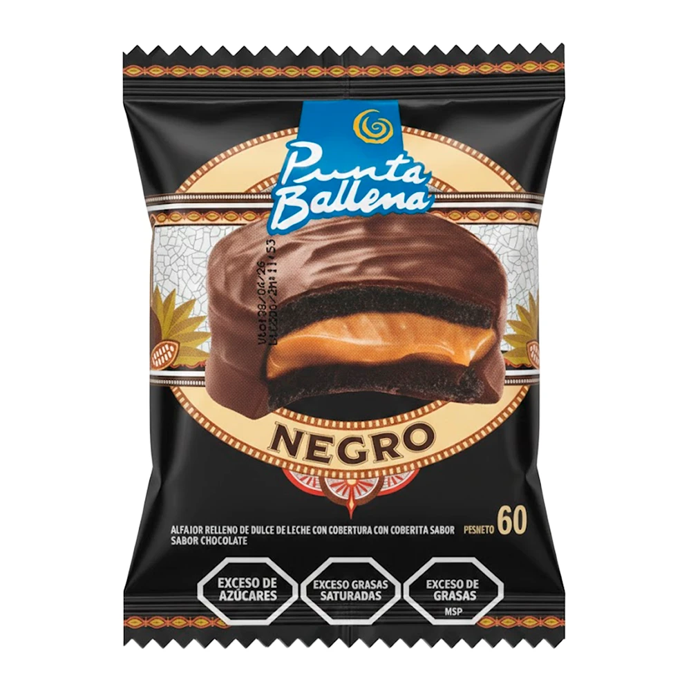 Alfajor Punta Ballena Preto 60G