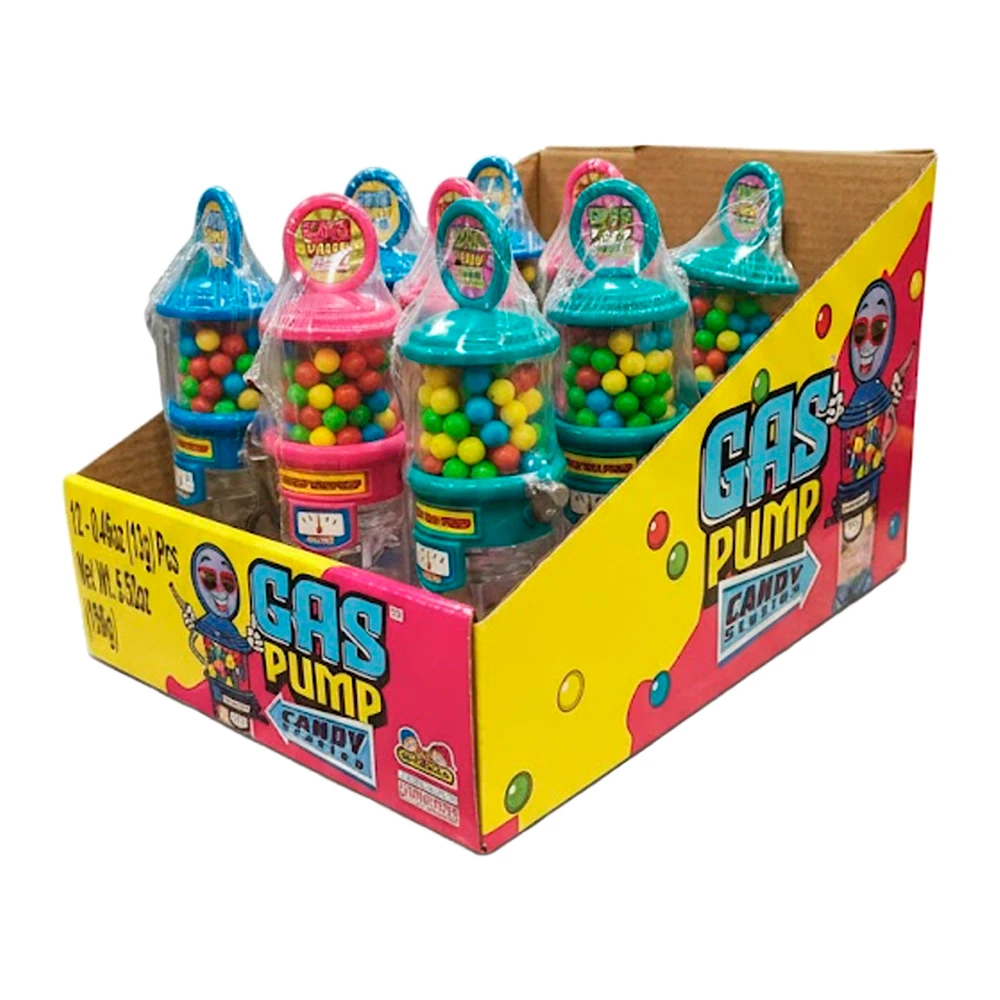 Bala Kidsmania Gas Pump Candy Caixa 12X13G