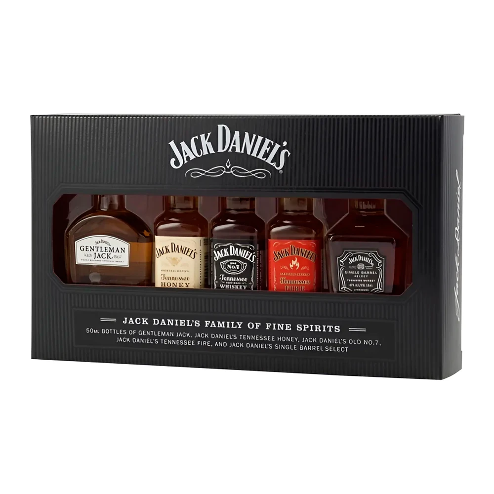 Kit Whiskey Jack Daniels X5 Miniaturas Caixa