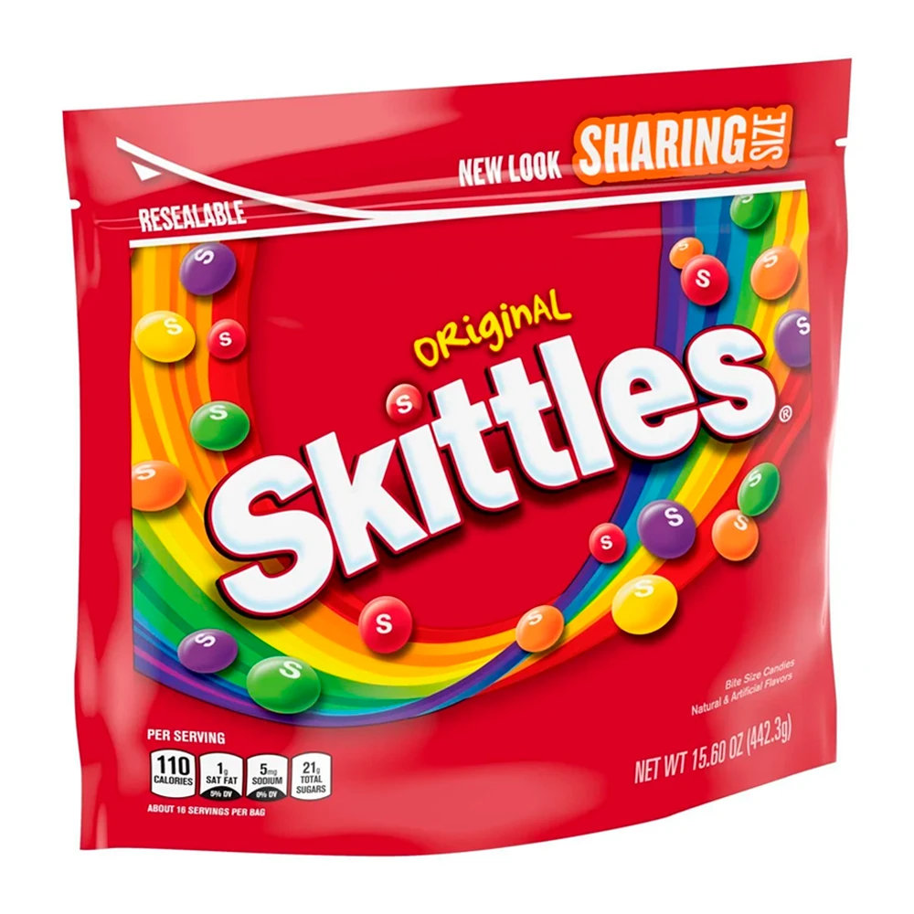 Bala Mars Skittles Original Pacote 442G