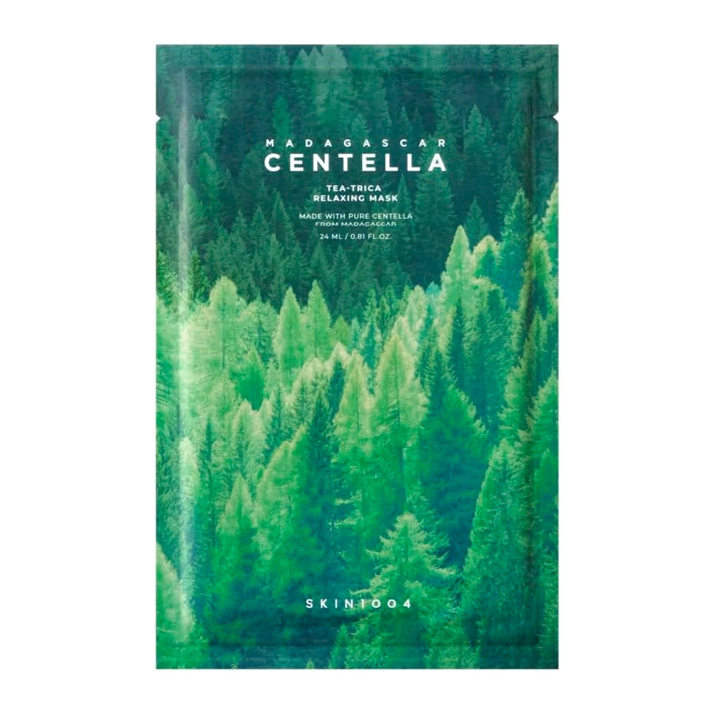 Máscara Facial Skin 1004 Madagascar Centella Tea-Trica Relaxing X1 Unidade