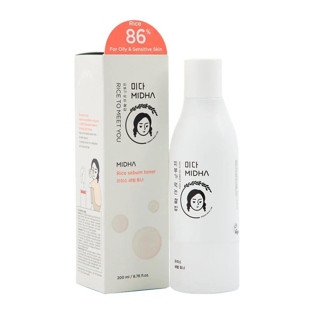 Tônico Facial Midha Rice Sebum 200Ml