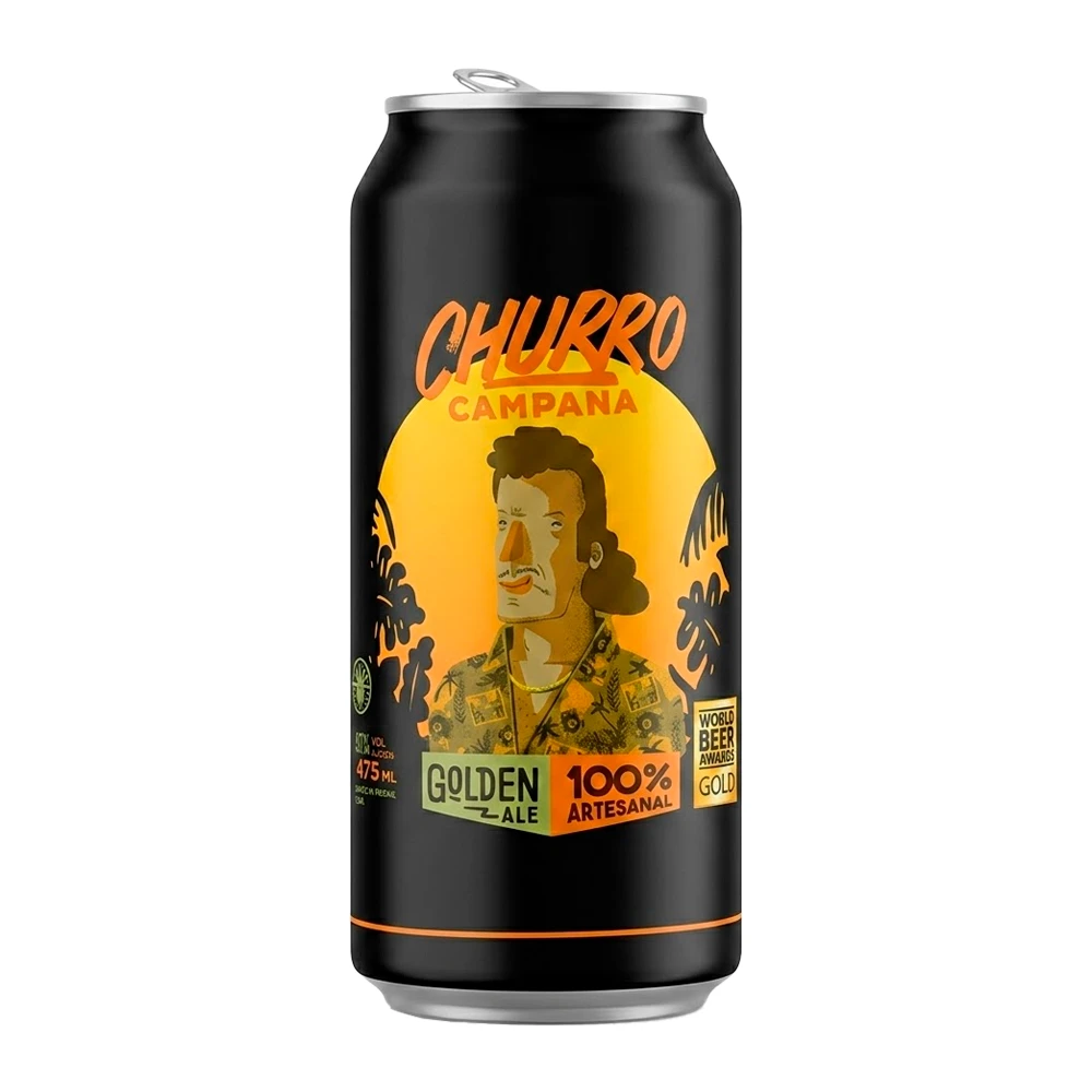 Cerveja Artesanal Sacramento Churro Campaña Golden Ale Lata 473Ml