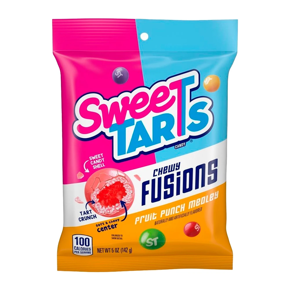 Bala Sweet Tarts Chewy Fusions Pacote 5Oz 142G