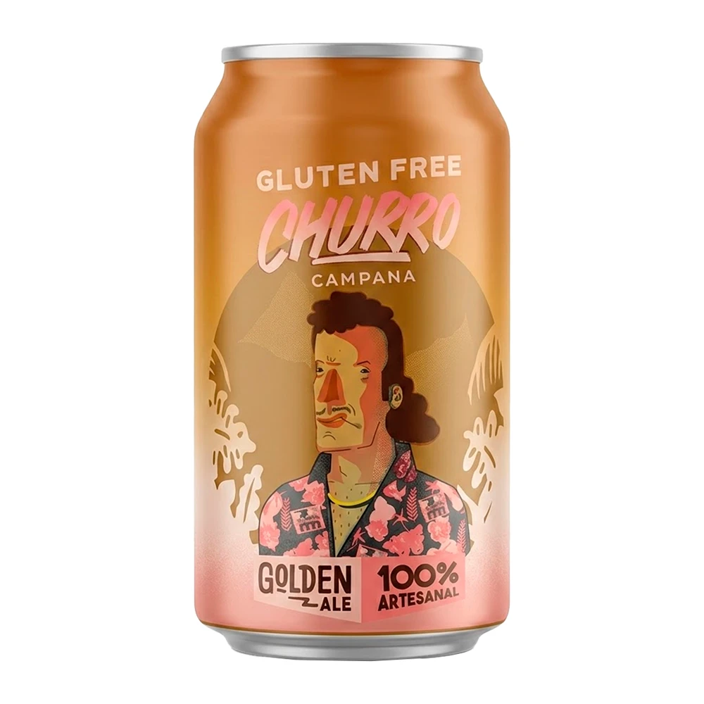 Cerveja Artesanal Sacramento Churro Campaña Golden Ale Sem Glúten Lata 355Ml