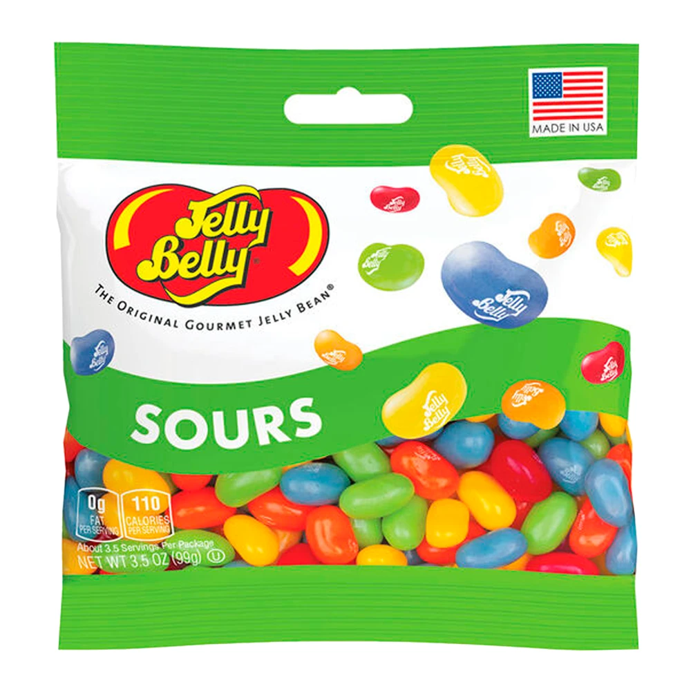 Bala Jelly Belly Mix Sour Pacote 99G