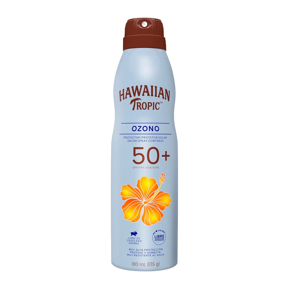 Protetor Solar Hawaiian Tropic Ozono Aerossol Spf50 180Ml