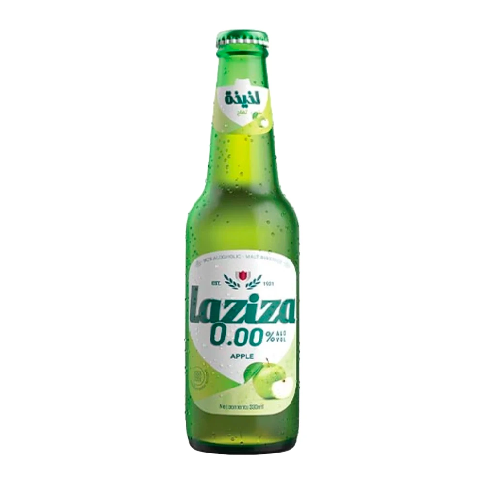 Cerveja Laziza 0,0% Sem Álcool Sabor Maçã Ln 330Ml