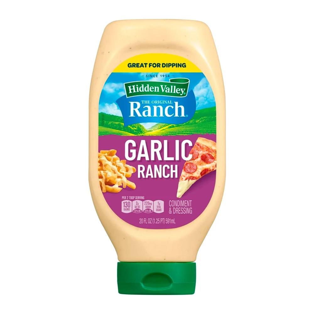 Molho Hidden Valley Ranch Garlic 591Ml