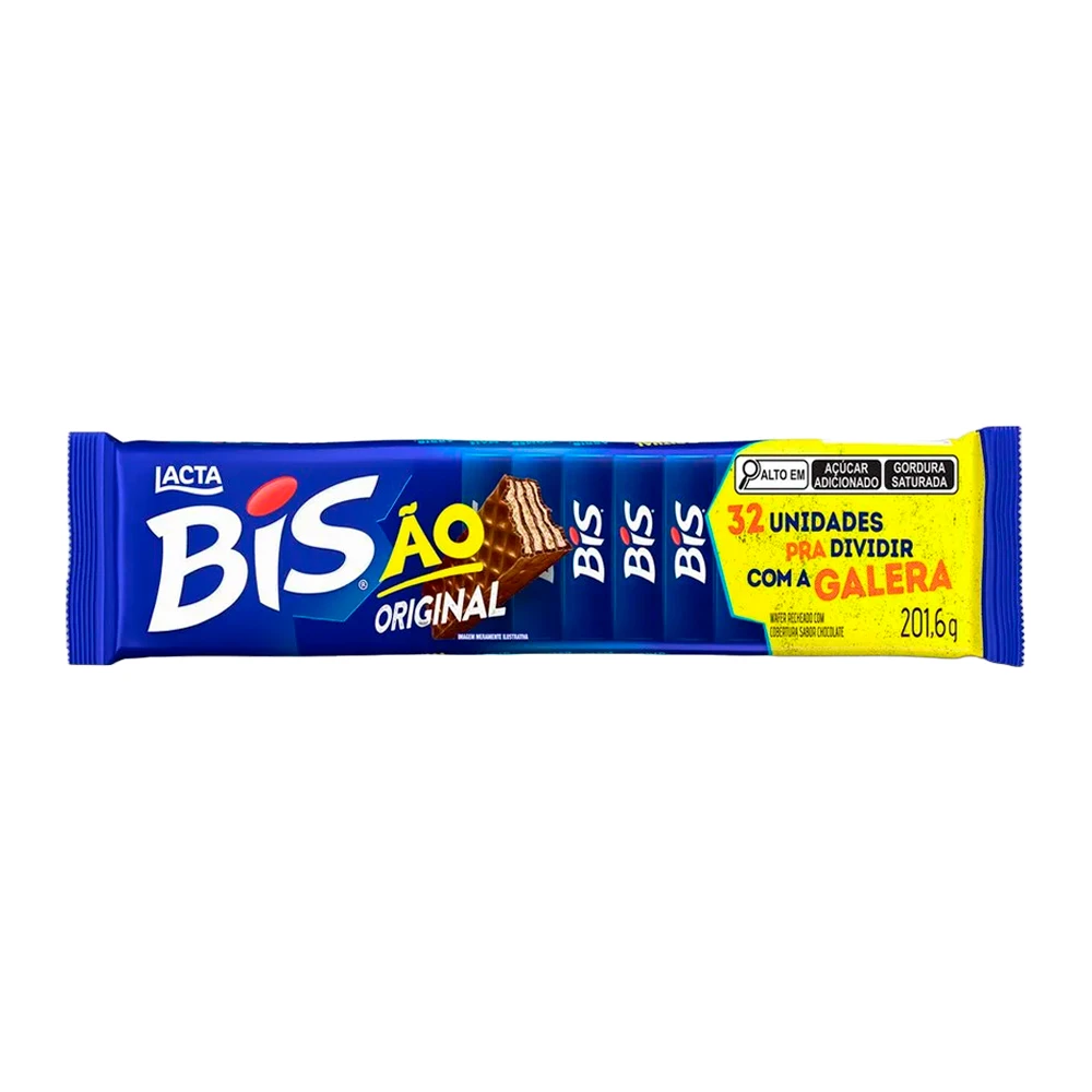 Wafer Lacta Bis Grande Ao Leite Pacote 201G